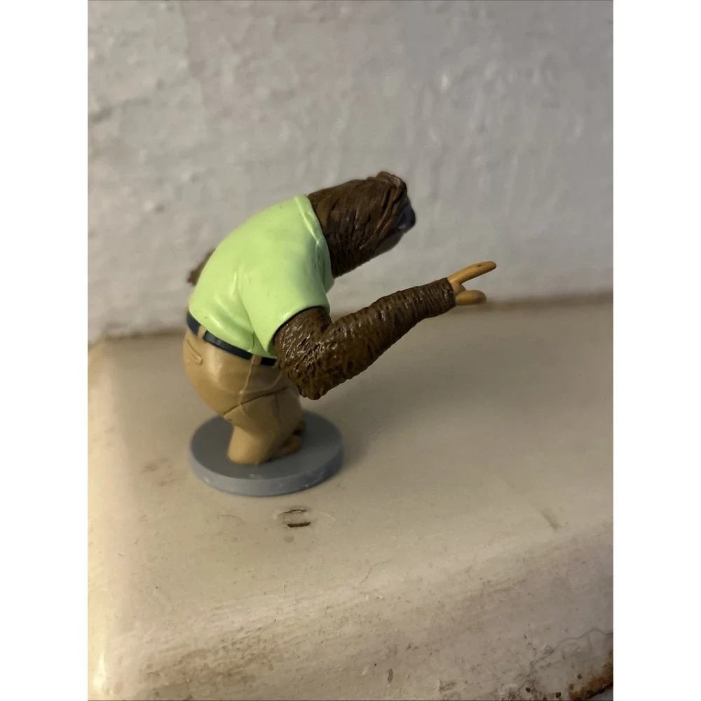 DISNEY ZOOTOPIA FLASH THE SLOTH MINIATURE PVC FIGURE MINI FIGURINE CAKE TOPPER